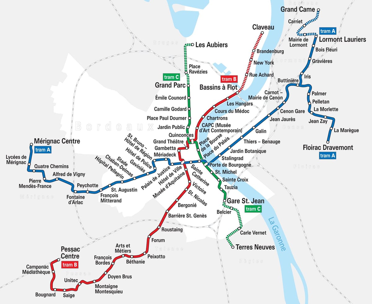 Bordeaux-i pályaudvar térkép
