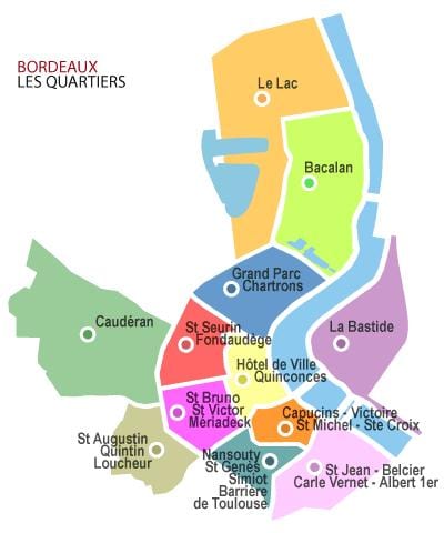 térkép Bordeaux környéken