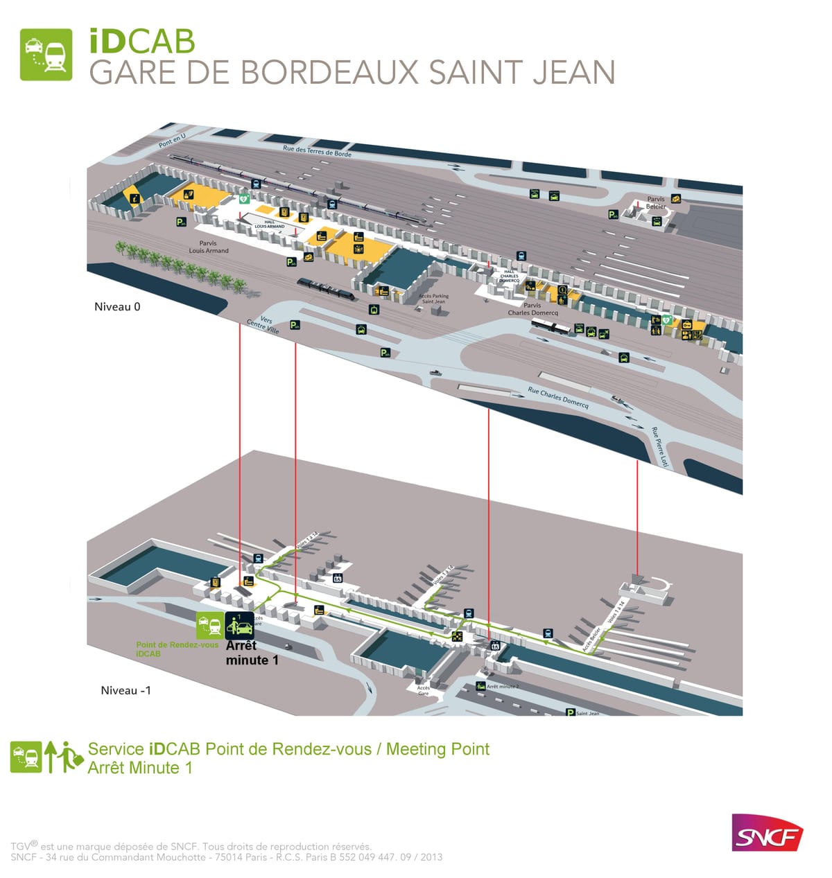 térkép Bordeaux-st jean