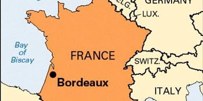 Bordeaux térképen