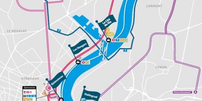 Térkép Bordeaux-i hajó