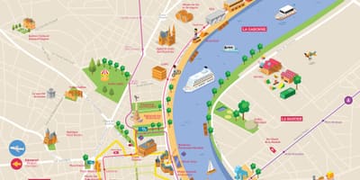 Bordeaux vonzás térkép