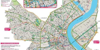 Térkép Bordeaux kerékpár