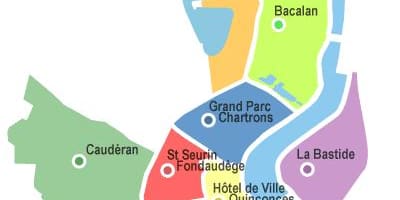 Térkép Bordeaux-i kerület
